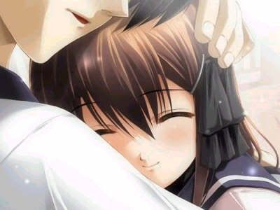 animes hugging