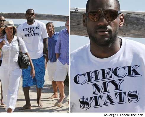 LeBron Check My Stats Shirt LeBrons NBA Finals Stats: N/A
