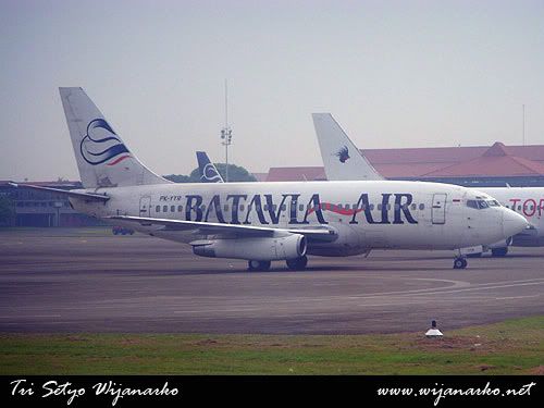 Batavia Air Boeing 737-200 Jakarta-Lampung Batavia Air Boeing 737-200 Jakarta-Lampung