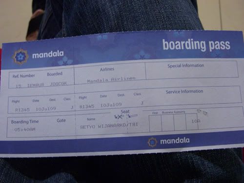 Mandala Airlines Airbus A320 JOG-CGK Mandala Airlines Airbus A320 JOG-CGK