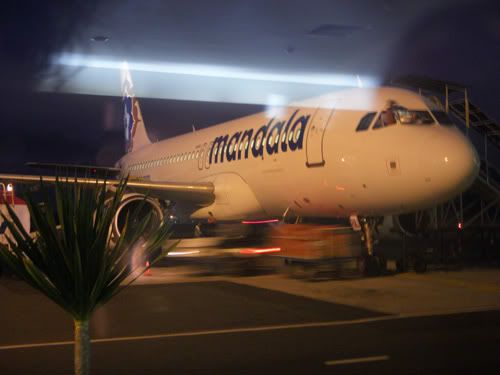 Mandala Airlines Airbus A320 JOG-CGK Mandala Airlines Airbus A320 JOG-CGK