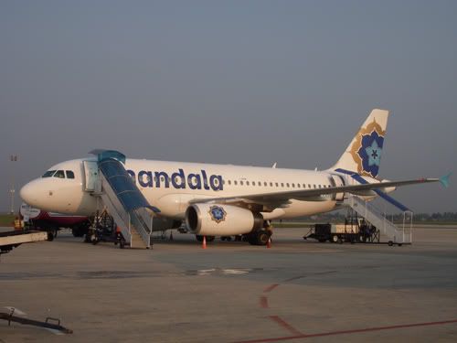Mandala Airlines Airbus A320 JOG-CGK Mandala Airlines Airbus A320 JOG-CGK