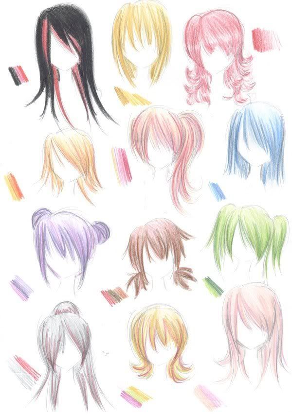 anime hair female