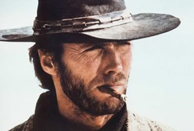 Clint Eastwood with a cigarillo