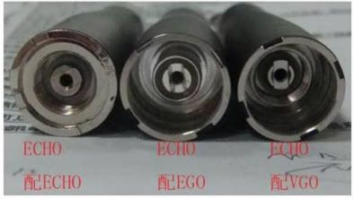 Echo e-cigarette cartomizers battery end all three types