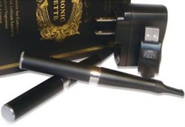 black Echo 650 mAh e-cigarette and charger