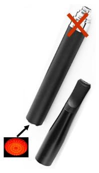 iGo e-cigarette with automatic battery and red LED