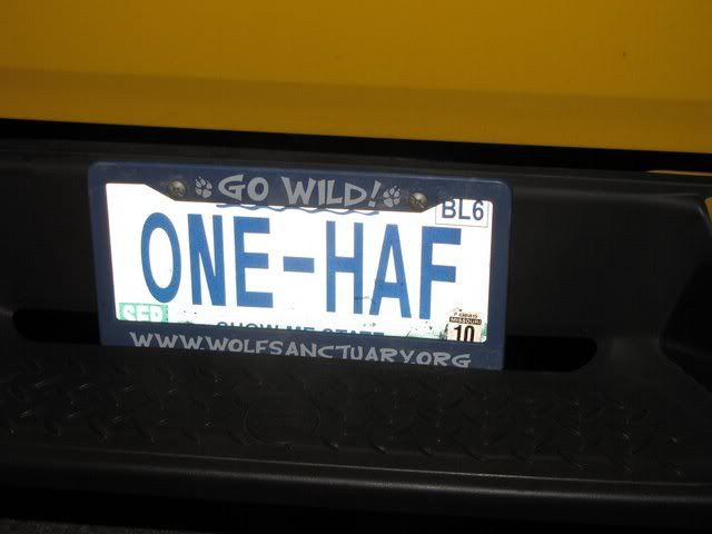 one haf no plate