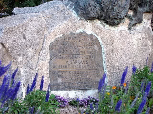 pony express plaque harrah's lake tahoe 190809