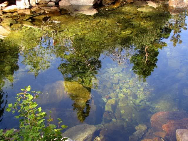 reflection in water in Eagle Falls 190809