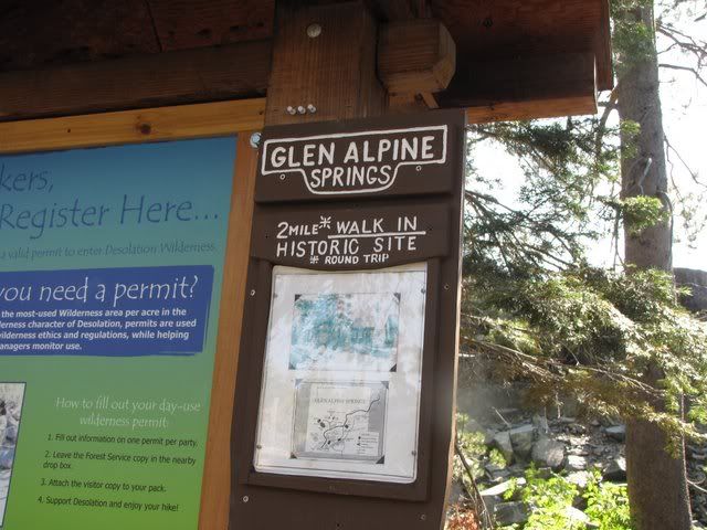 glen alpine historic trail sign 200809
