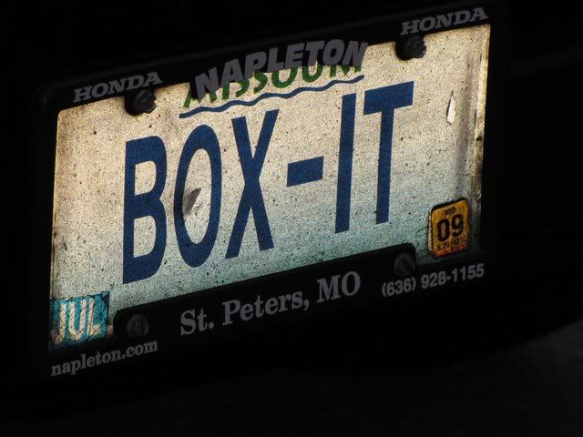 box it no plate 010909