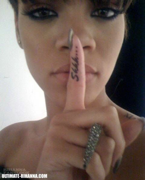 rihanna hand tattoo