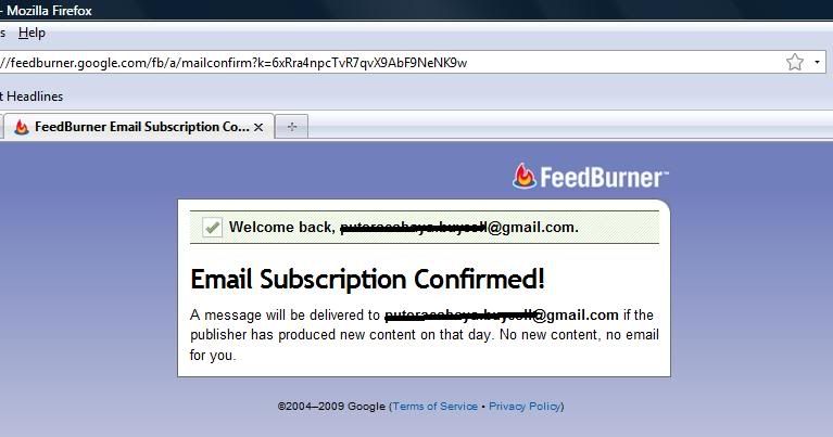 Jaminan FeedBurner