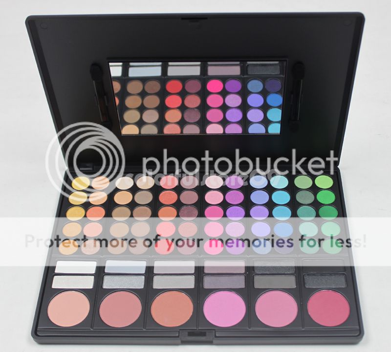 NEW 78 Piece Professional Eye Shadow & Blush Palette Smoky 2#