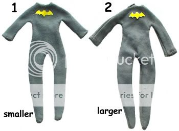 This listing is for the BATGIRL JUMPSUIT ITEM #1 ONLY . tbn055