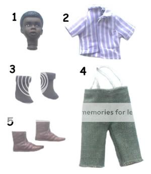 This listing is for the BUCKWHEAT SHIRT & PANTS ITEM #2 & ITEM #4 