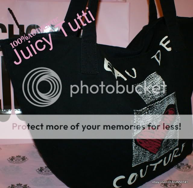 Juicy Couture Black Canvas Eau De Perfum Bottle Generation School Book 
