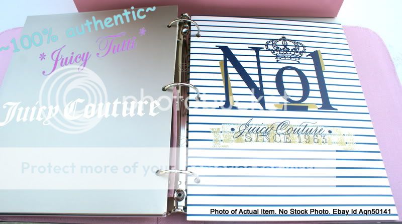   . Paper/folder/pencil case. By Juicy Couture; imported. Cotton/paper