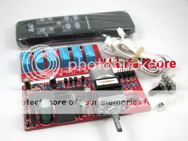 Remote Volume Control & Input Selector DIY KIT MV04  