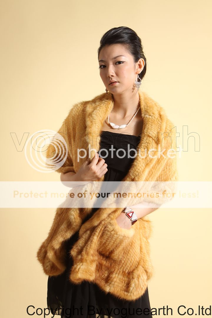 411 new real mink fur 5 color cape/wrap/coat/vest/shawl  