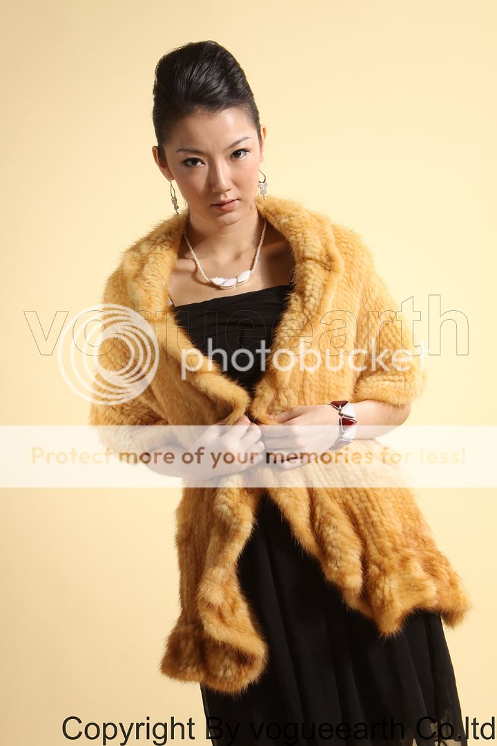 411 new real mink fur 5 color cape/wrap/coat/vest/shawl  