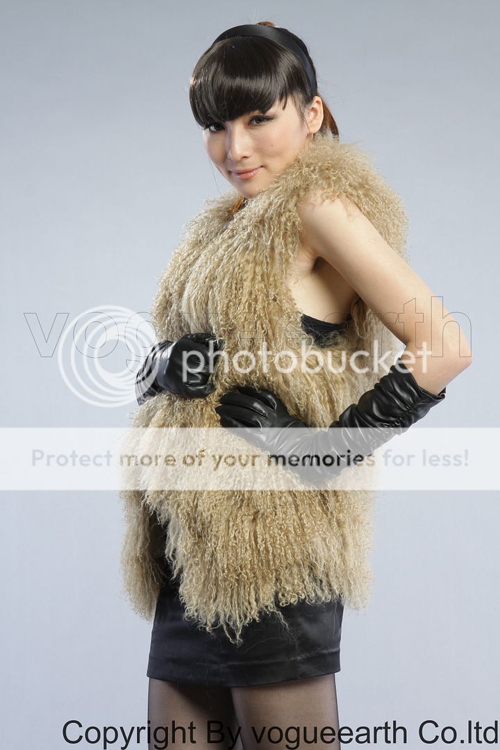 630 real Mongolia lamb fur 5 color vest/coat/jacket  