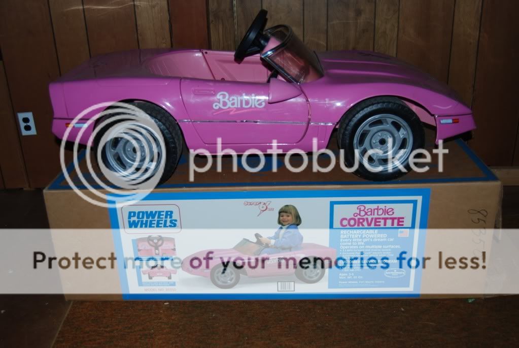 barbie corvette power wheels 1990 for sale